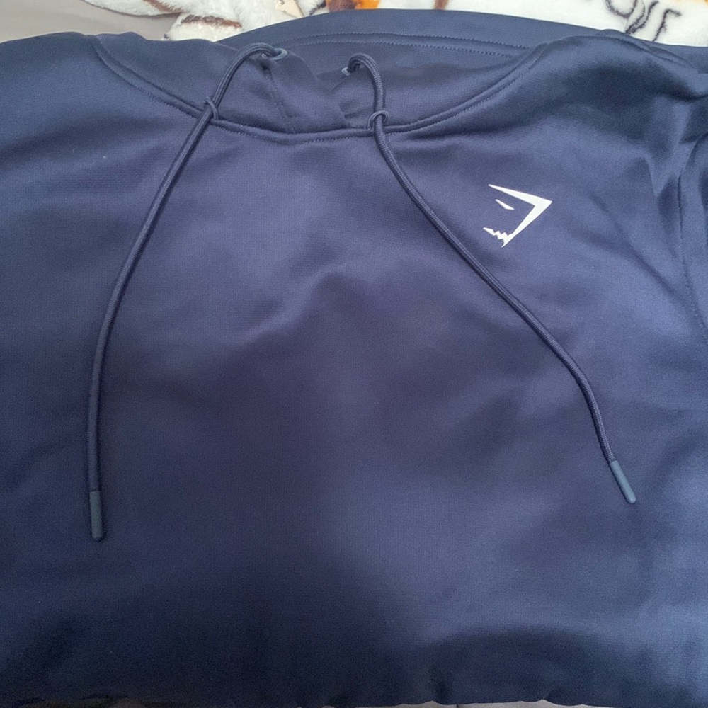 Gym Shark Blue Hoodie Brand new! Too small! It’s a 3xl but fits like an XL!